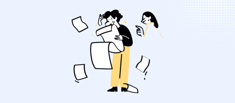 image showing man and a woman checking the papers, which represents domain reality check.