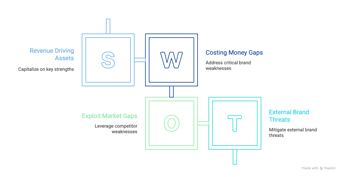 SWOT analysis for brand audit