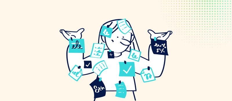 Image showing a girl trying to choose effective campaign and domain name